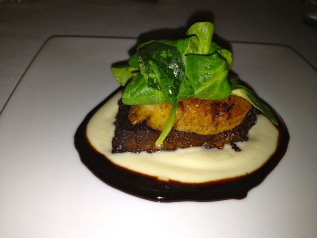 Short Rib and Scallop Appetizer  - very yummy