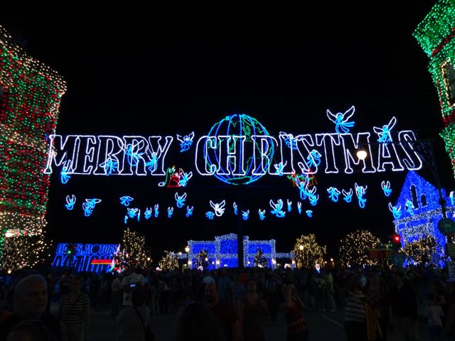 Osbourne Lights Merry Christmas banner 2012