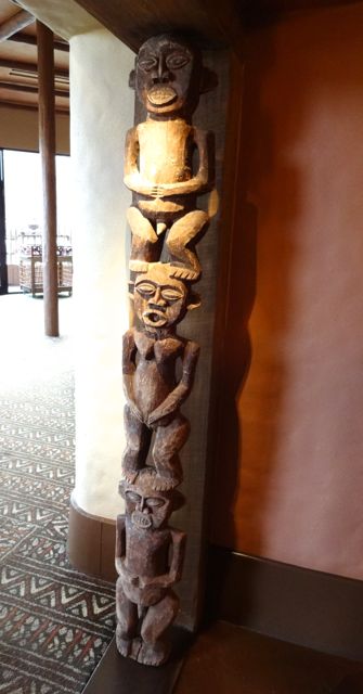 There are two of the "totems" on either side of the entrance to the "king's room" - they are guards that request your allegiance to the king