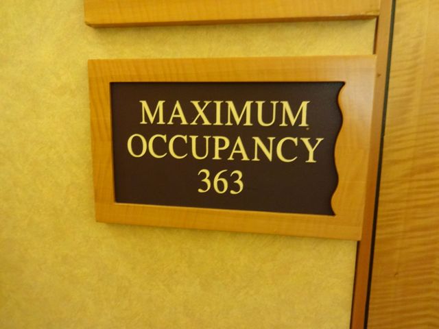 The whole restaurant capacity is 363, keep in mind they really turn the tables here (dining isn't what the servers are used to)