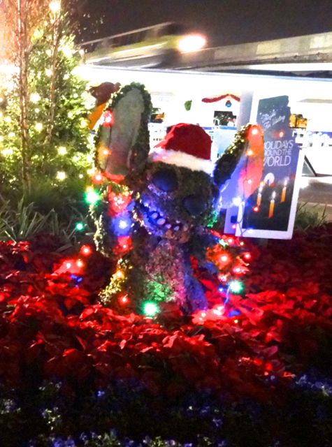 Christmas 2012 Topiary and main decorations at Epcot in Walt Disney World - 11