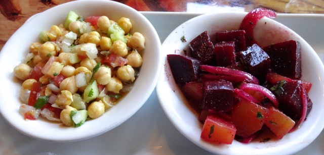Chickpea and Roasted beets salads