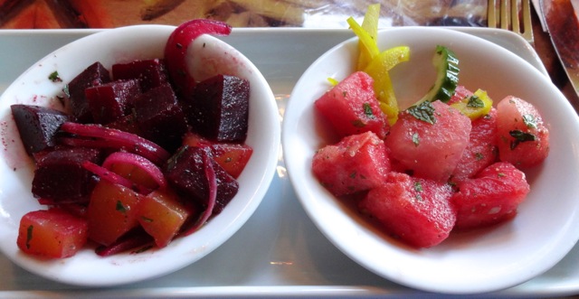 Roasted beets and Watermelon salads