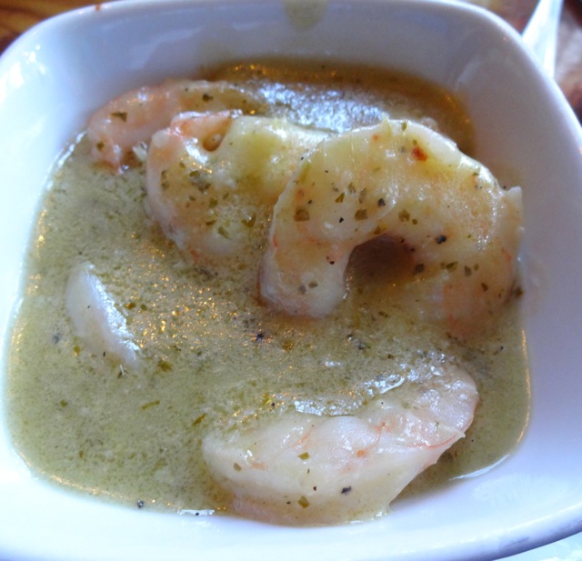 Green Curry Shrimp (not very spicy or even very flavorful)