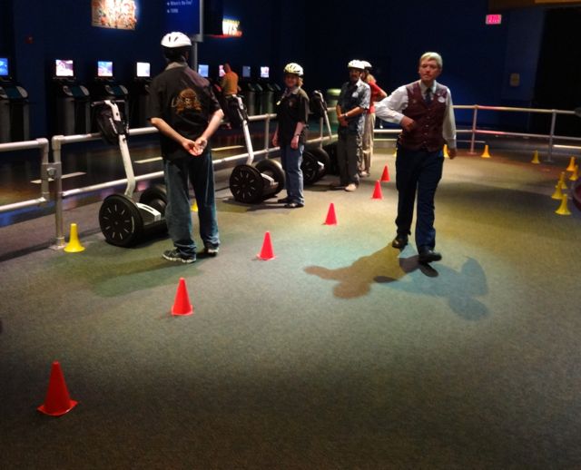 Cone Slalom - another step in the training, learning maneuverability 