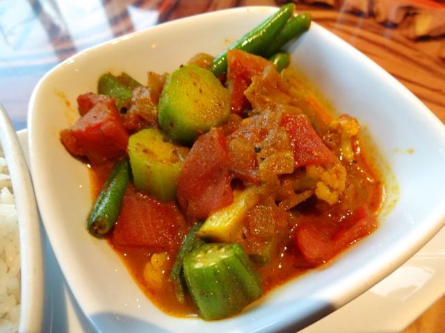 Vindaloo-style vegetables