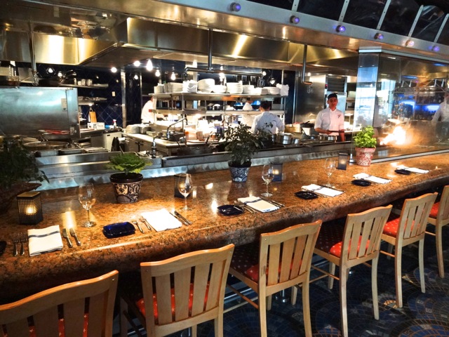 Dining area at the open kitchen