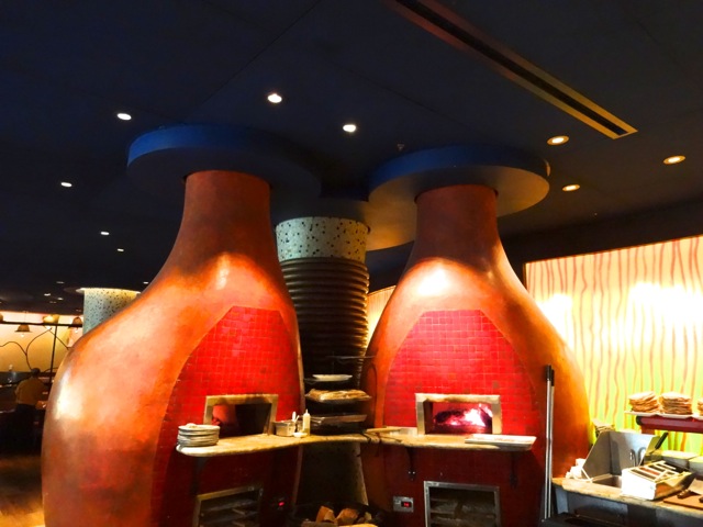 Two ovens, surmounted on the ceiling by a Hidden Mickey