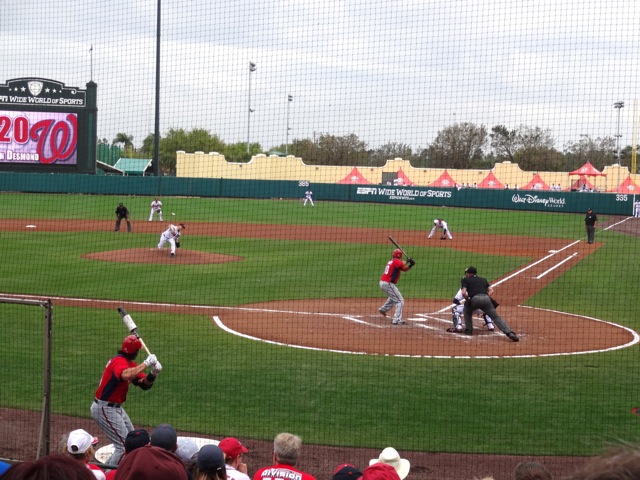 Atlanta Braves Spring Training game Washington Nationals February 26, 2013 - 12