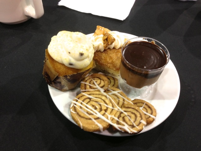 Cinnamon Roll Mickey Mouse Cookies, Green Pistachio Cupcake with Marscapone Cheese Icing, Salted Caramel Crunch Cake, and Dark Chocolate Indulgence