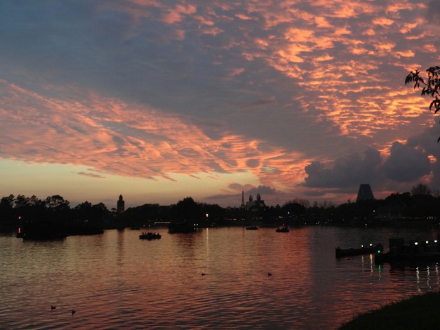 Epcot Sunset