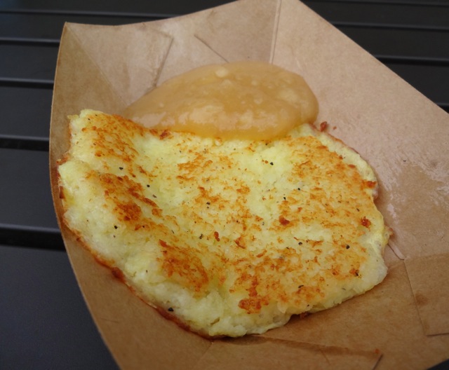 original presentation of the potato pancake