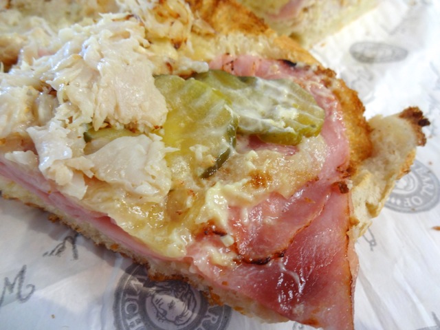 Close up of interior of the Cuban at Earl of Sandwich
