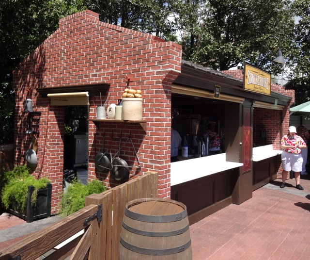 The actual booth where the food is served