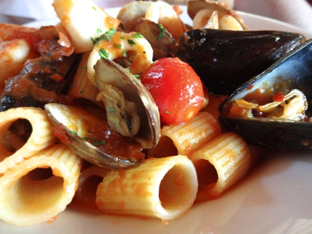 close-up of Sandy's Frutti di Mare