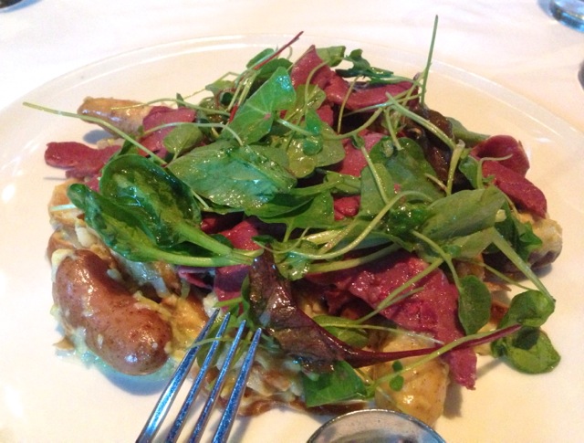 bluezoo: Corned Beef Heart with fingerling potatoes and cabbage (Chef Ryan's riff on corned beef and cabbage)