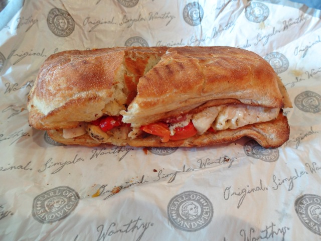 Caribbean Jerk Chicken sandwich - Earl of Sandwich