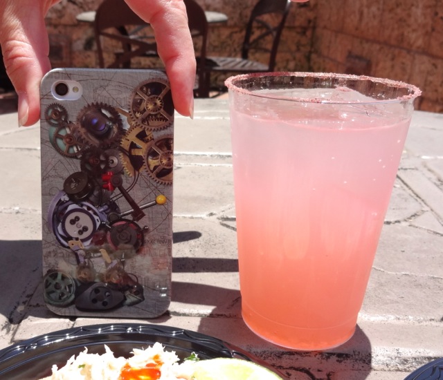 Size comparison of the Rosita Margarita and my iPhone... humph!