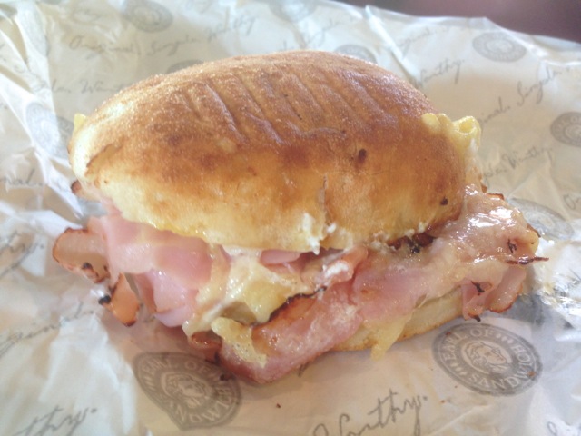 Ham & Swiss breakfast sandwich - Earl of Sandwich