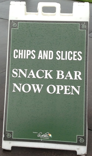 Chips and Slices Snack Bar menu - Lake Buena Vista Golf Course - 1