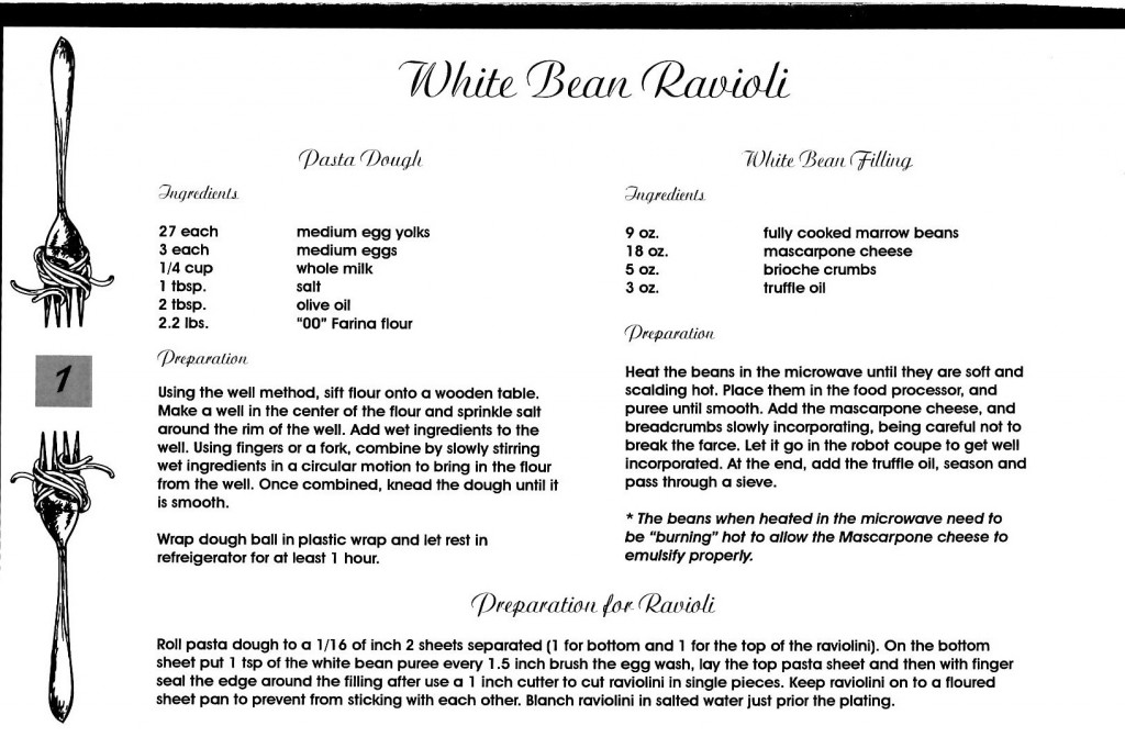 White Bean Ravioli
