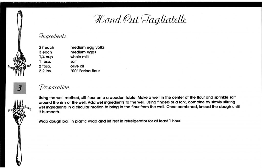 Hand Cut Tagliatelle