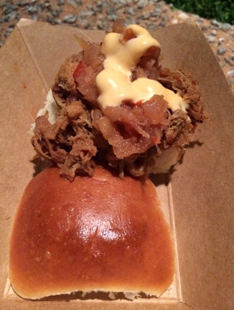 Kalua Pork Slider with Sweet and Sour Dole® Pineapple Chutney & Spicy Mayonnaise