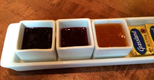 housemade jam - mixed berry, strawberry, and peach