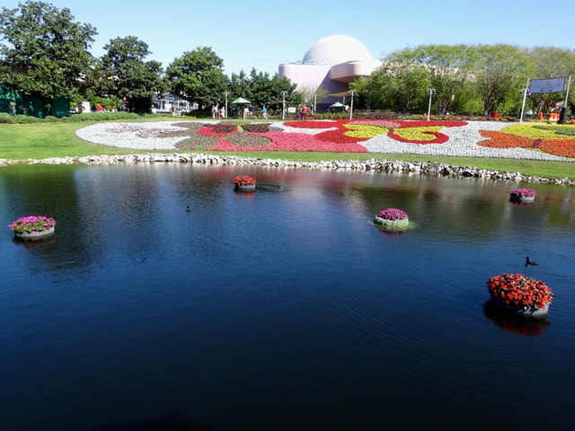 Artistic Plantings around lagoons at 2014 Epcot Flower and Garden Festival - 7