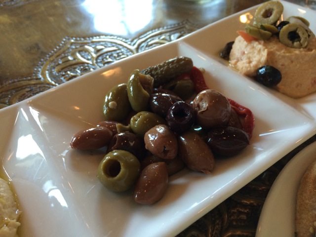 Hummus and Olives at #spiceroadtable #morocco #epcot 15MAR14 - 3