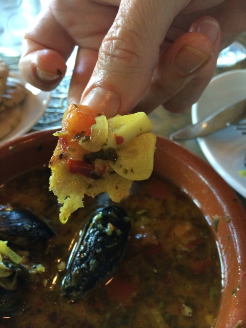 Mussels Tagine more spicy at #spiceroadtable #morocco #epcot 15MAR14 - 09