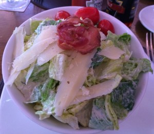 Caesar Salad - overdressed, unusual at Raglan Road