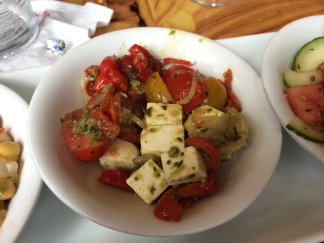 Tomato and Paneer Salad (I didn't care much for the paneer today)