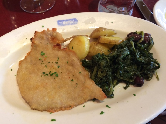 Cotoletta di Vitello con Cicoria e Olive