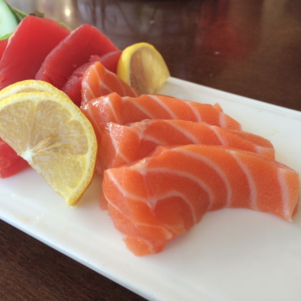 excellent sashimi at Splitsville 141011 - 4